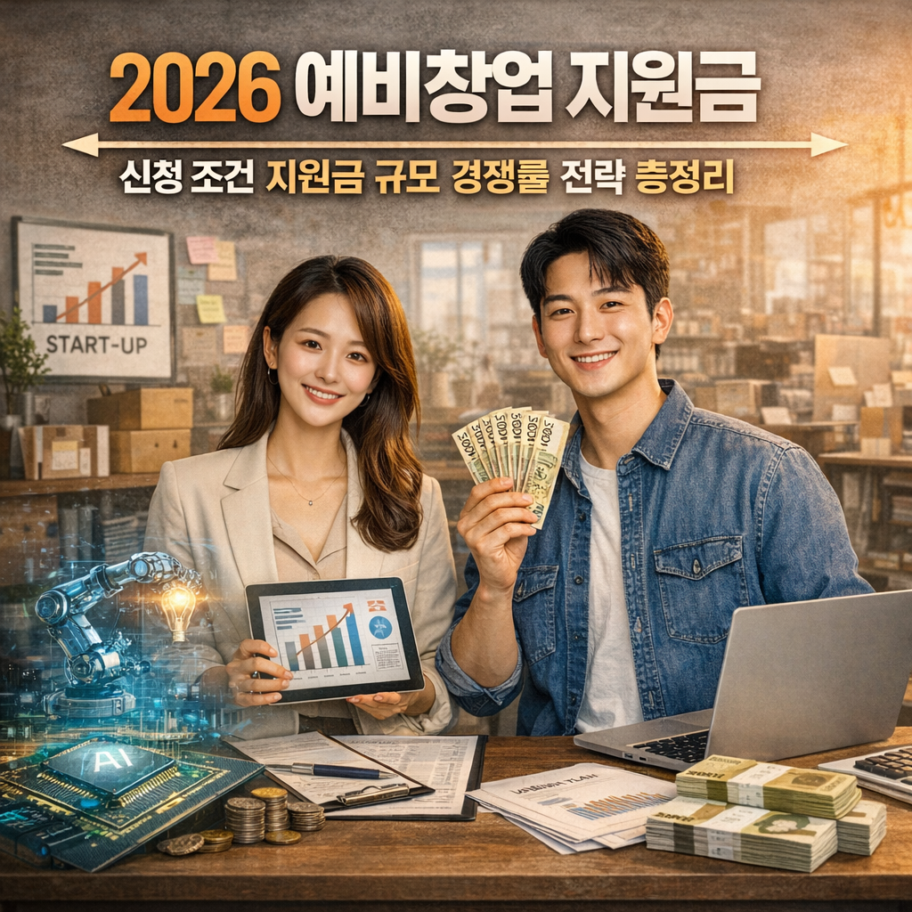 2026 예비창업 지원금 신청 조건 지원금 규모 경쟁률 전략 총정리