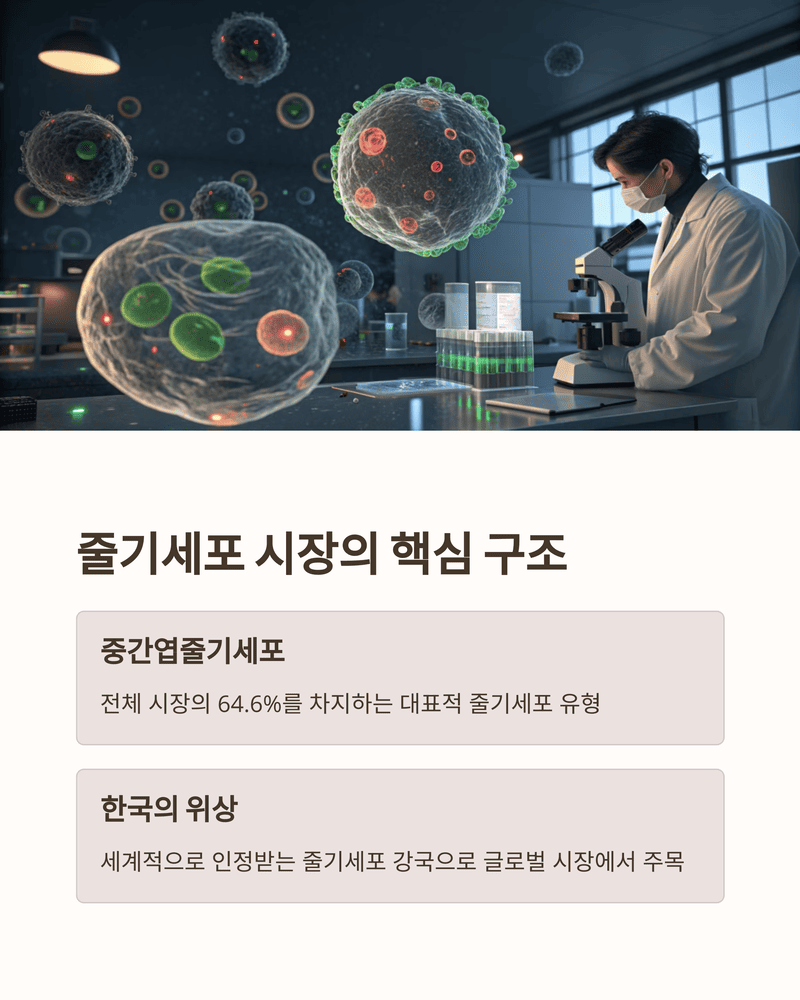 줄기세포 관련주 및 시장 현황