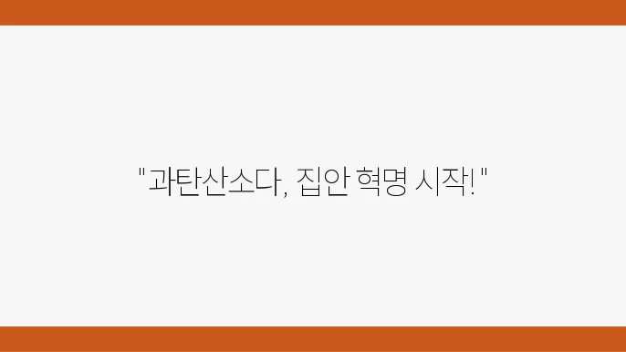 생활꿀팁 과탄산소다 활용법