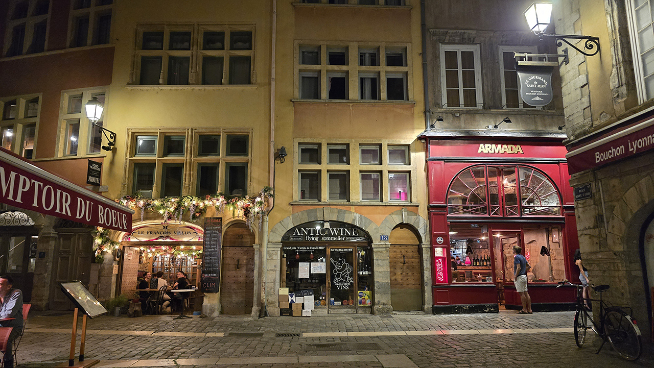 리옹 구시가지 야경