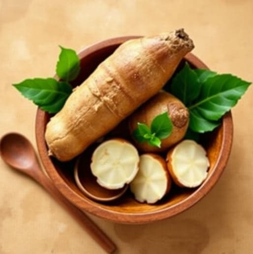 말레이시아 우비(Ubi Kayu Rebus) – 직접 수확한 카사바를 삶아낸 전통 요리