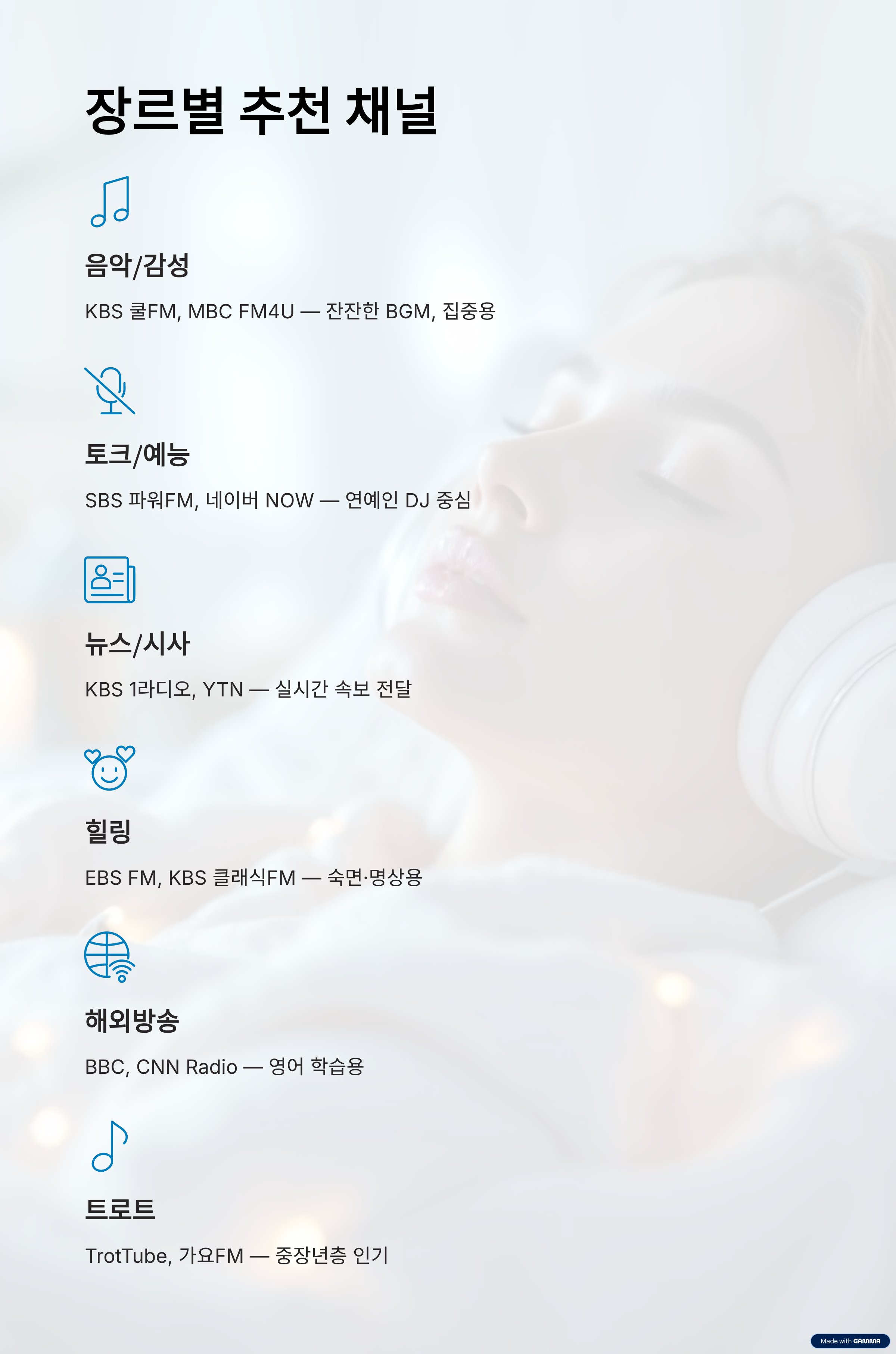 실시간 라디오 무료듣기 ❘ 2025년 라디오앱 TOP5 &amp; 인기 채널 추천