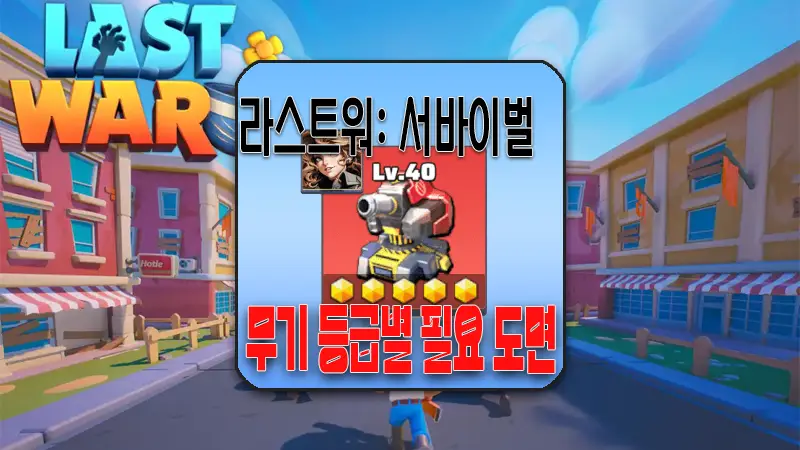 라스트워 서바이벌, 무기 강화, 승급에 필요한 도면 총정리