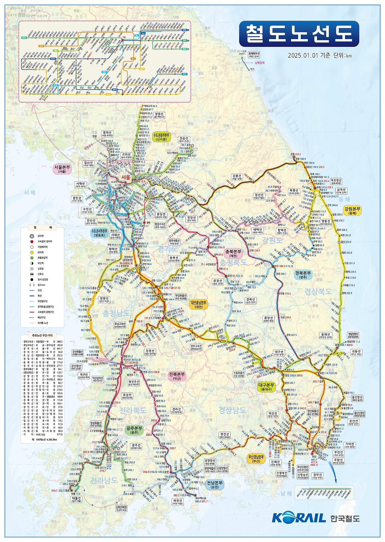 철도노선도2025
