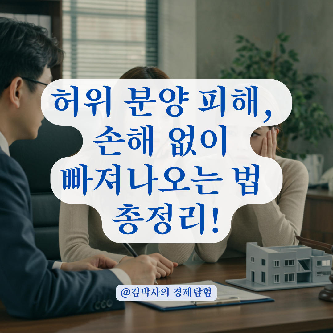 허위 분양 설명으로 계약한 억울한 상황이라면? 손해 없이 빠져나오는 방법 총정리.
