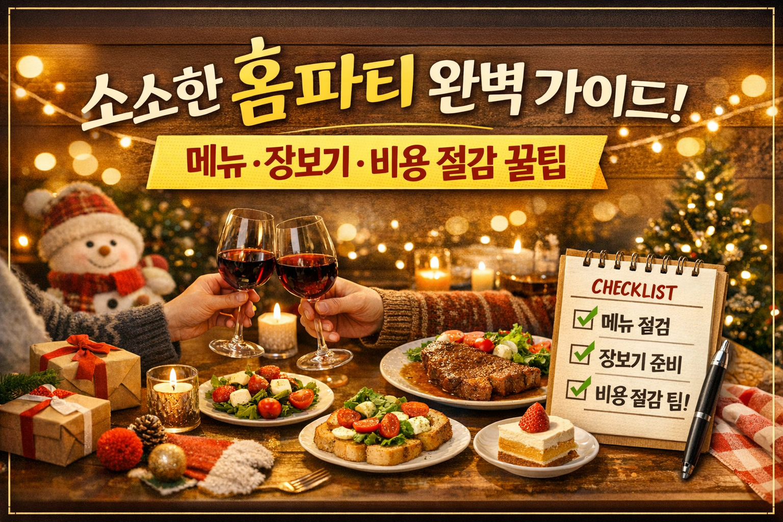 추억을 심는 홈파티