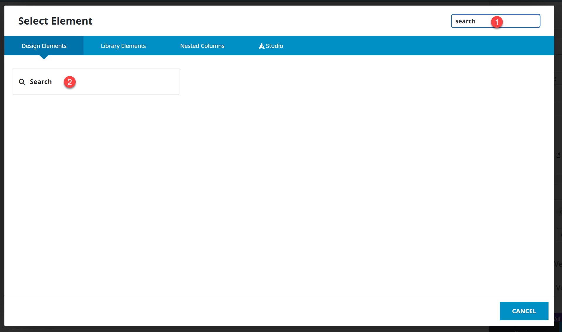 아바다 테마 Search 검색 요소