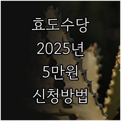 아산시 효도수당 2025: 3대가 함..