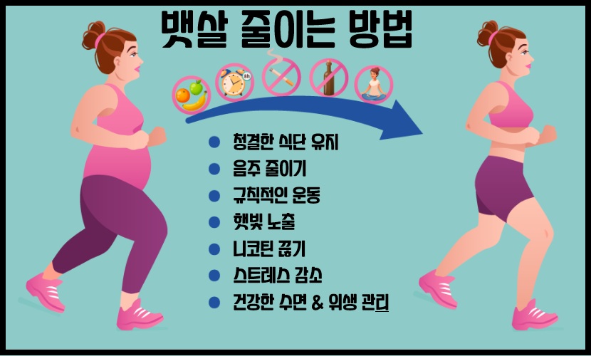 뱃살줄이는 방법