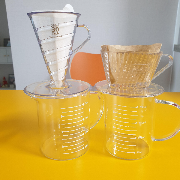 메리타 드리퍼를 사용한 12g 추출 레시피 (vs 타라치네 코니컬 30 드리퍼) _ 타라치네 코니컬 30과 메리타 드리퍼