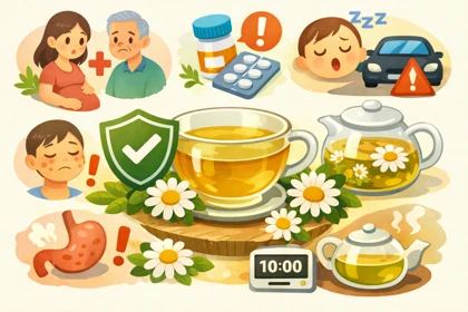 카모마일 차 부작용과 섭취 시 주의사항을 정리한 안내 이미지10