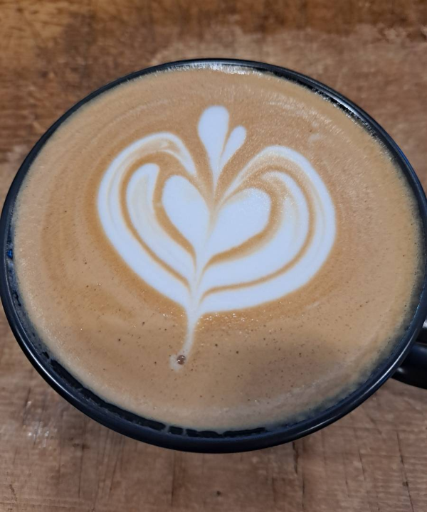 라떼아트 밀어넣기