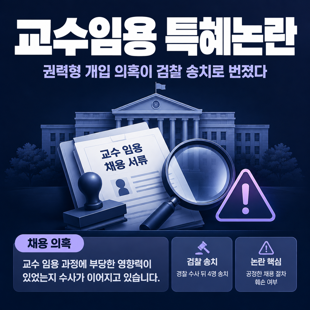교수임용 특혜논란