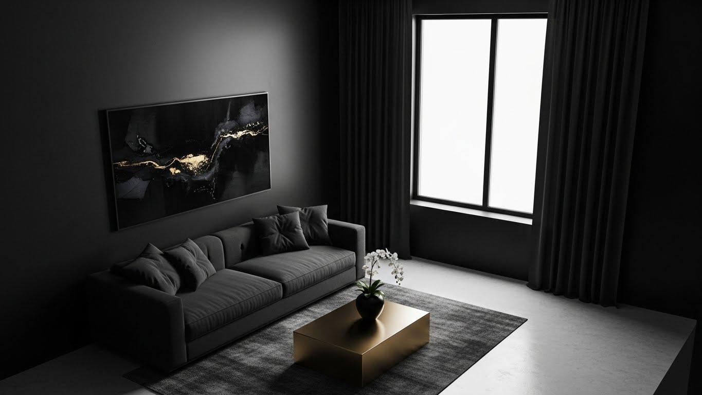 인테리어 쫄대 블랙