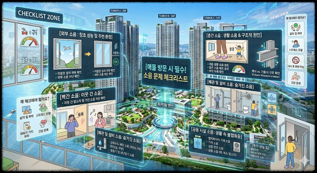 매물 방문 시 반드시 체크해야 할 소음 문제, 놓치면 후회하는 이유