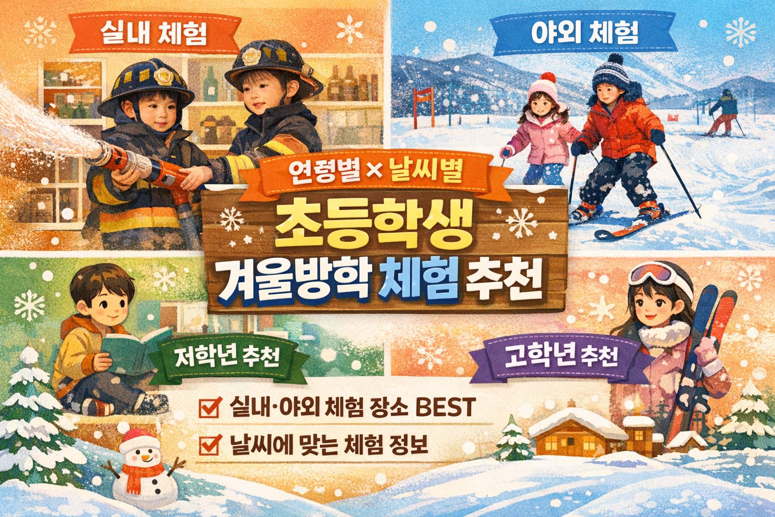 초등학생 겨울방학에 가볼만한 곳 BEST｜서울&middot;경기 겨울 체험지 총정리