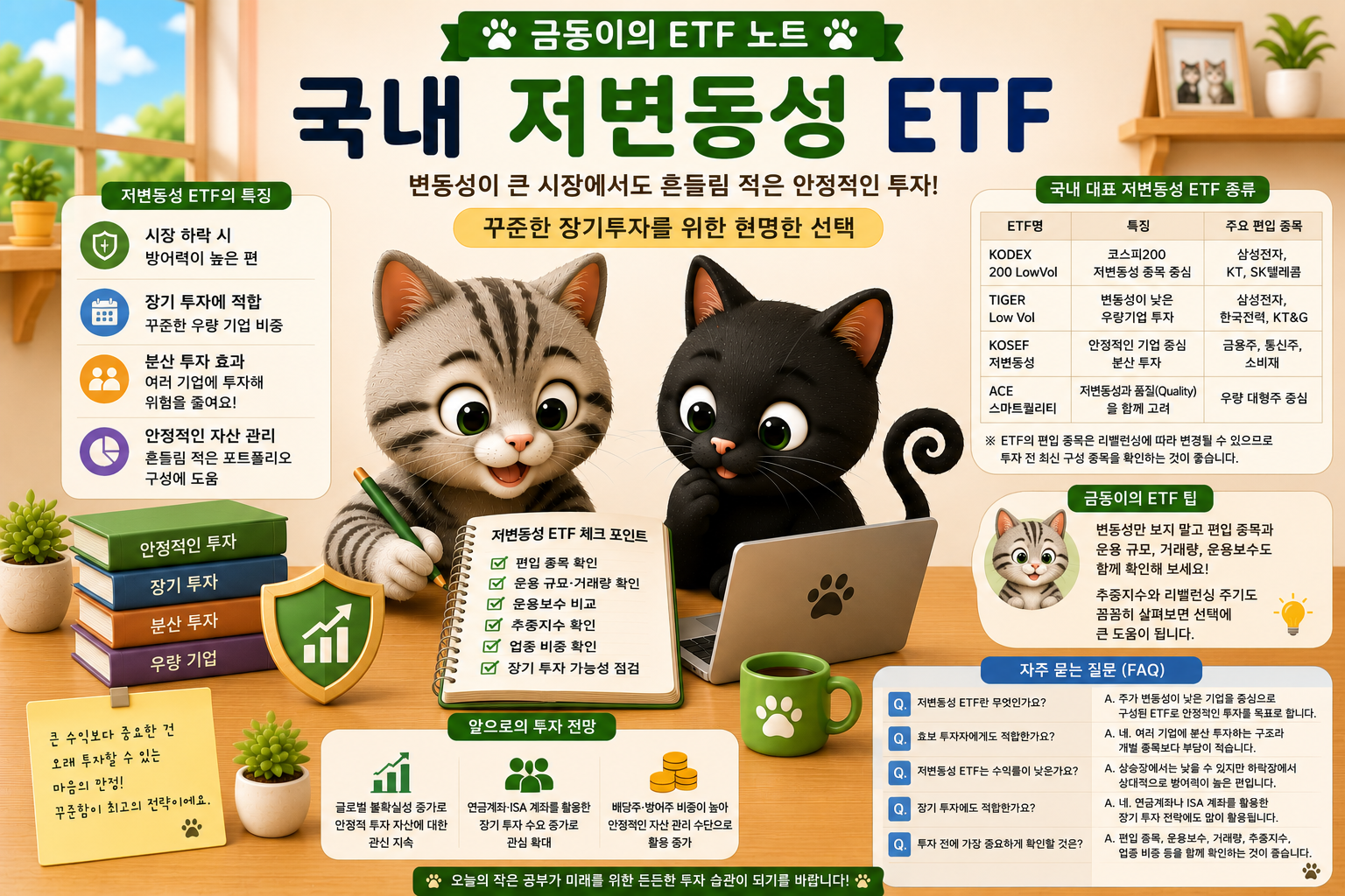 국내 주식 ETF 저변동성 관련 내용