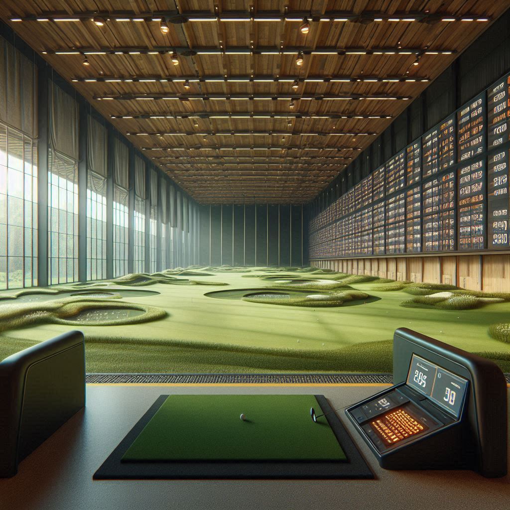 실내골프연습장 배경