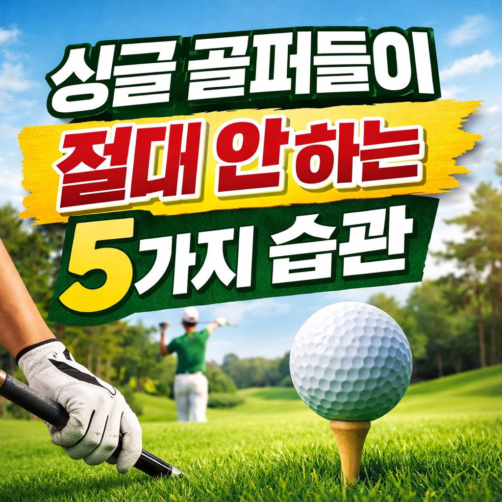 싱글 골퍼들이 절대 안 하는 5가지 습관