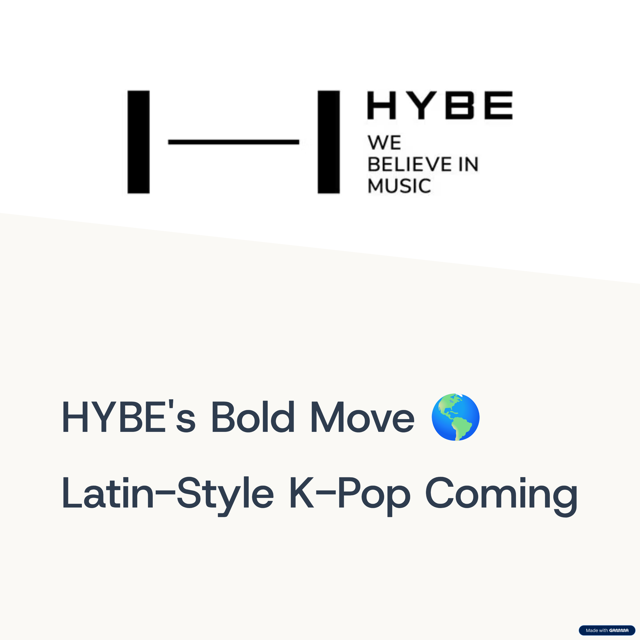 HYBE New Global KPOP Group