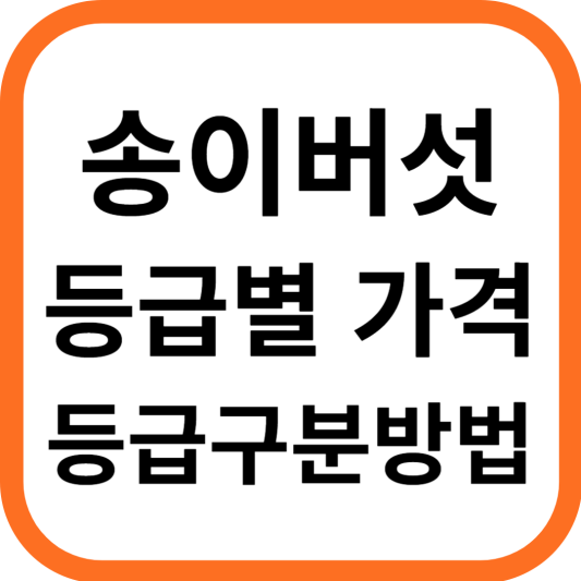 송이버섯 등급별 가격, 송이 등급 구분 방법
