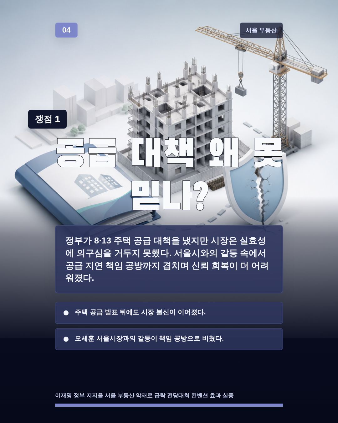 공급 대책 왜 못 믿나?