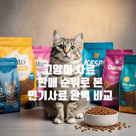 고양이 사료, 어떤 걸 사야 할까? 판매 순위로 본 인기 사료 완벽 비교!