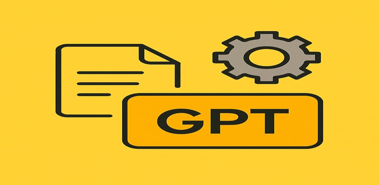 “GPT를 활용한 콘텐츠 주제 생성 개념을 표현한 아이콘 이미지”