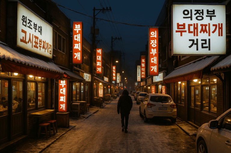 12월 겨울철 의정부 부대찌개 거리에서 만나는 깊고 진한 맛의 미식 여행과 지역의 역사적 음식 문화