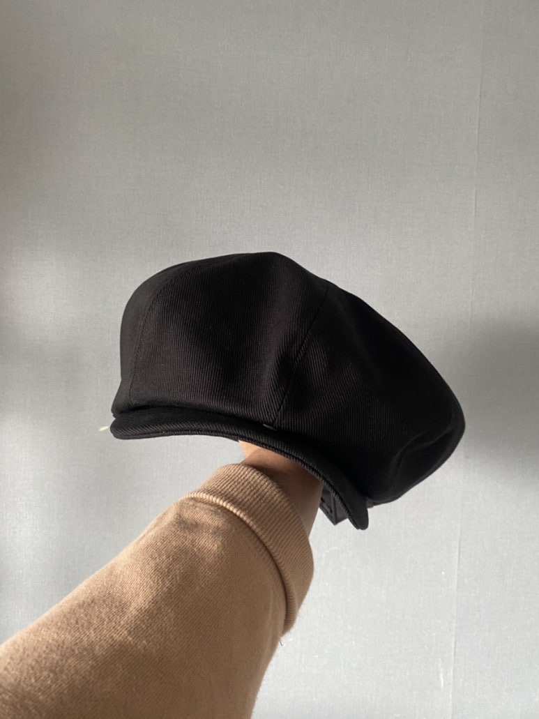밀리어네어햇(MILLIONAIRE HATS) vintage cotton CLASSIC BIG APPLE HAT VINTAGE BLACK 헌팅캡 베레모 빈티지헌팅캡 빈티지베레모