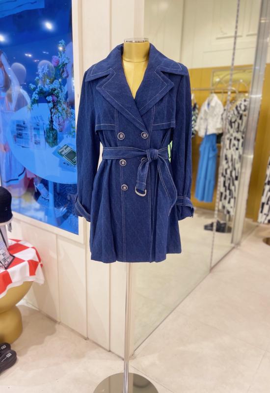 에고이스트 와이드 카라 플리츠 데님 CT EP1DC260