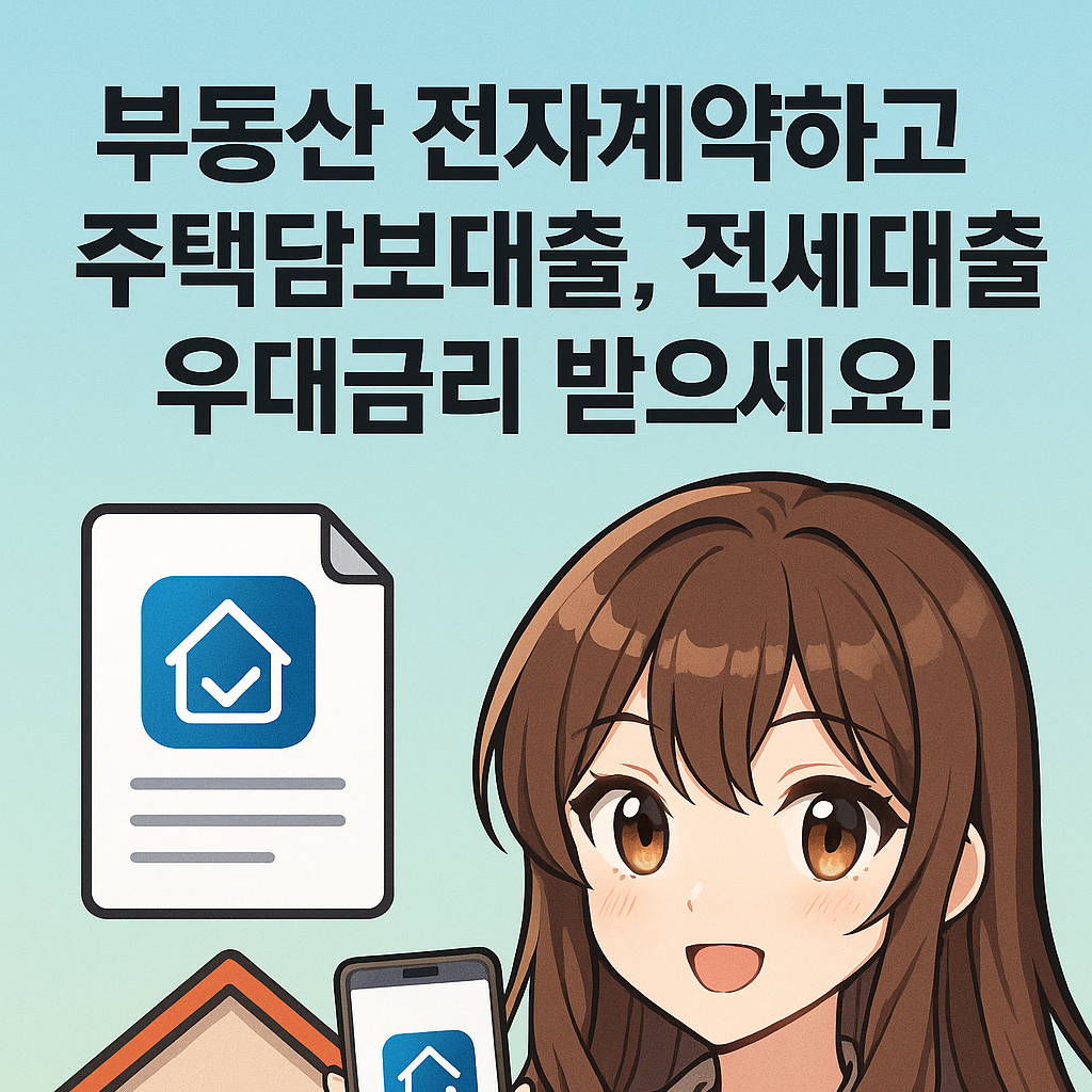 전자계약으로 부동산 거래하면 대출 이자 줄일 수 있습니다