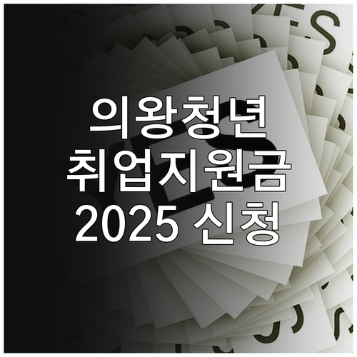 의왕시 청년 취업활동지원금 2025 ..