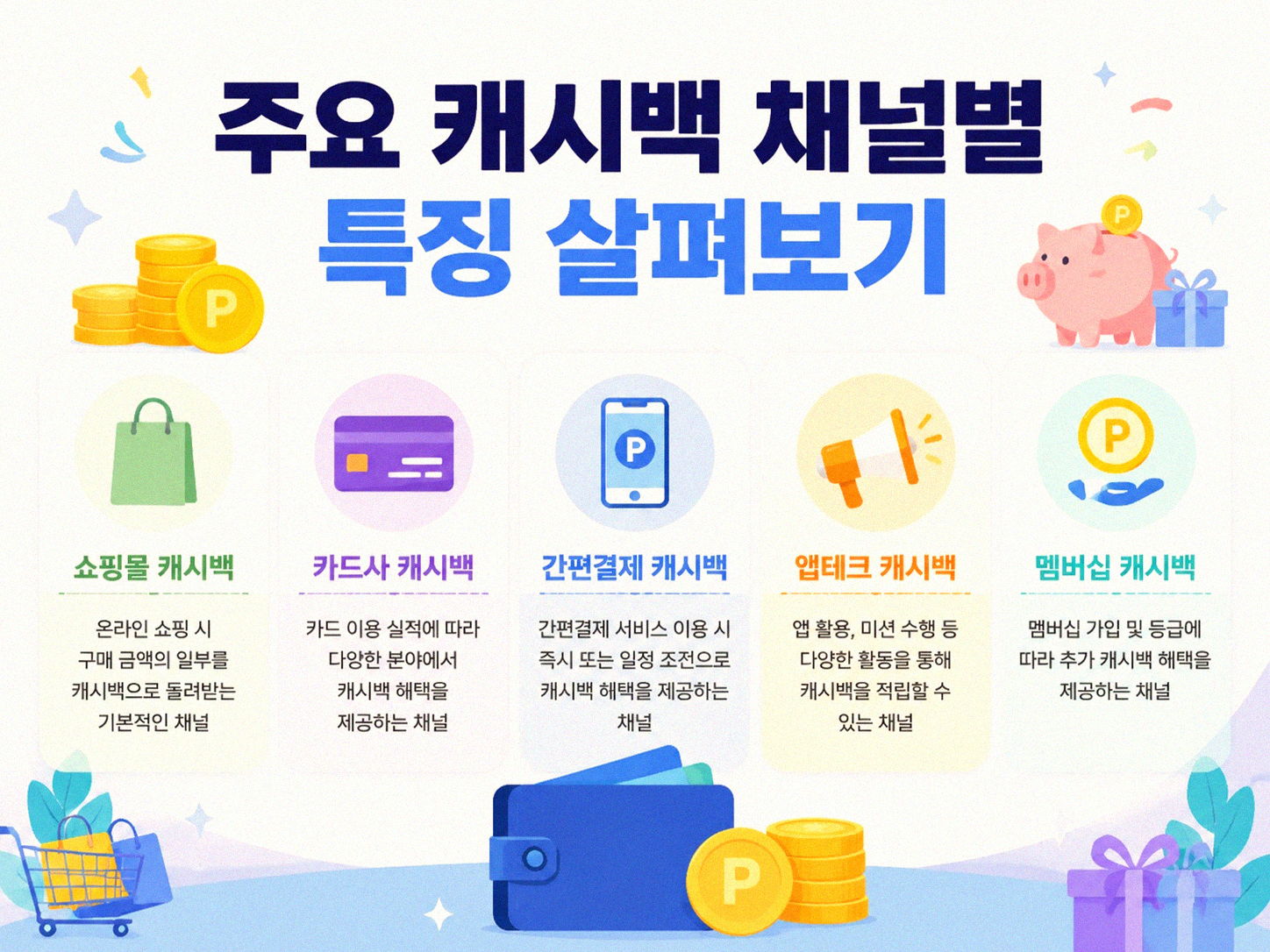 캐시백 혜택, 묶어 쓰니 연간 환급액이 이렇게 달라졌어요
