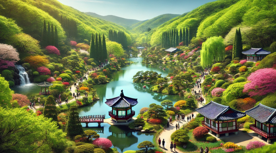 야외 나들이 수목원