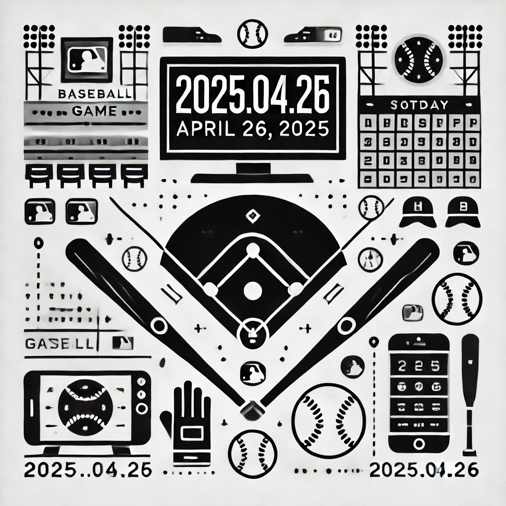 2025년 4월 26일 KBO 프로야구 경기 일정 및 중계 안내