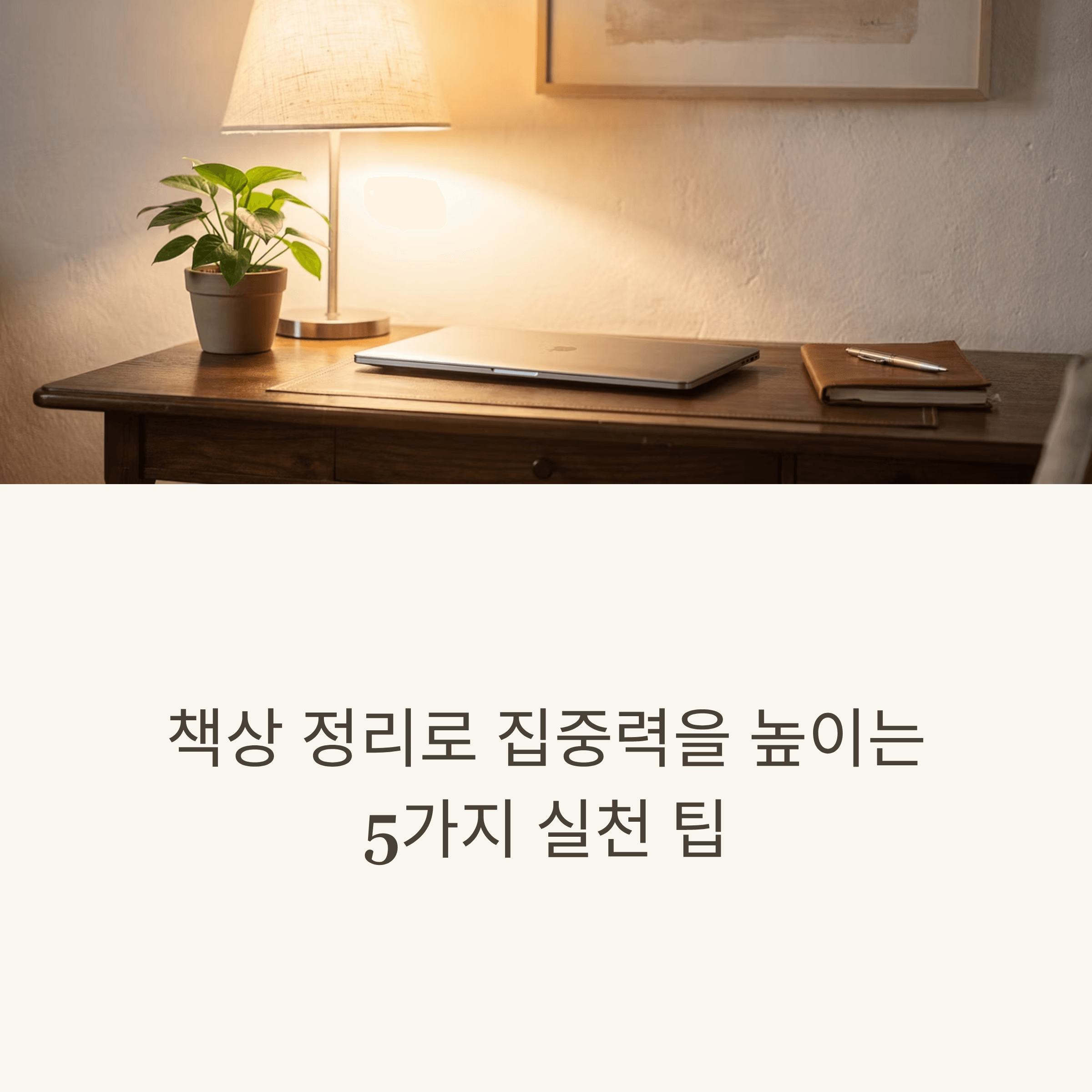 책상 정리로 집중력을 높이는 5가지 실천 팁