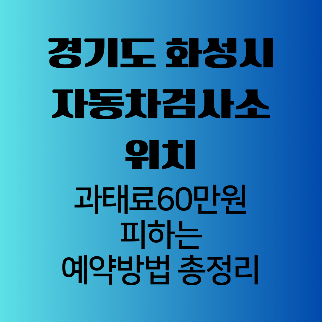 경기도화성시자동차검사소위치