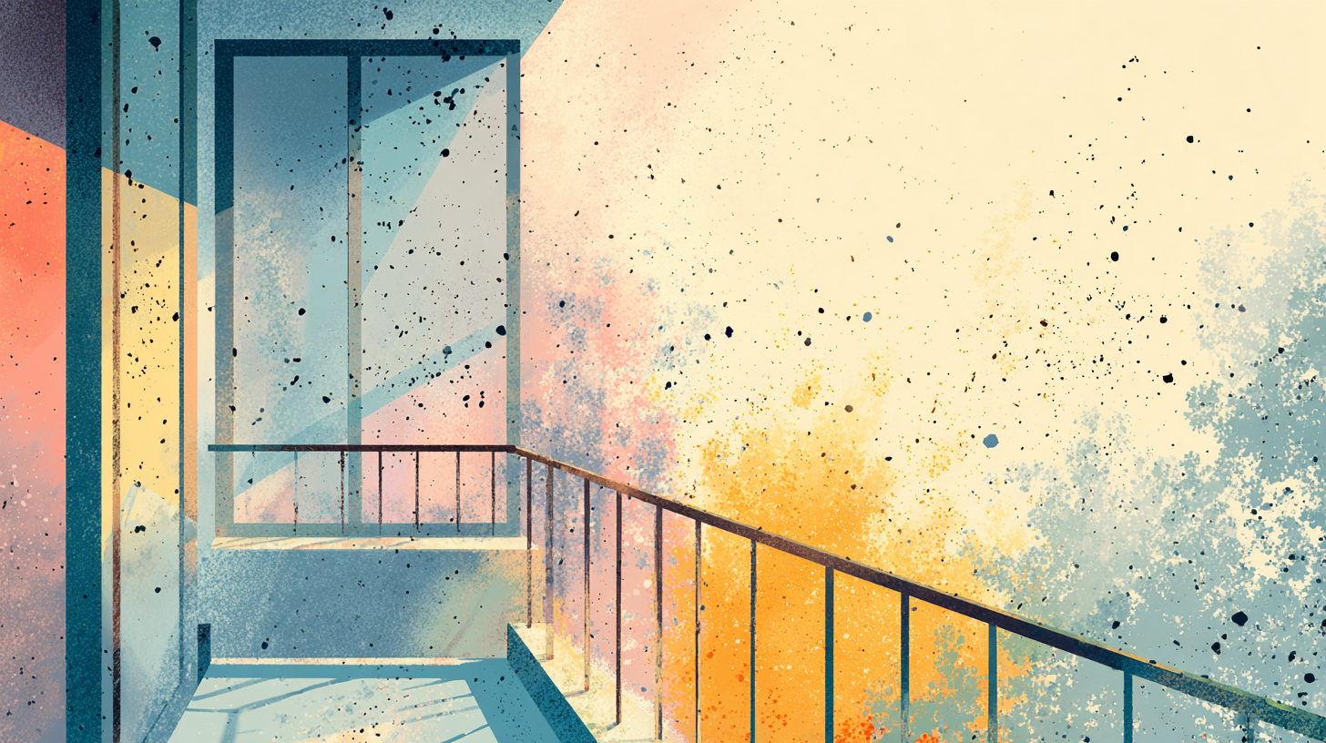 베란다 벽 곰팡이 제거