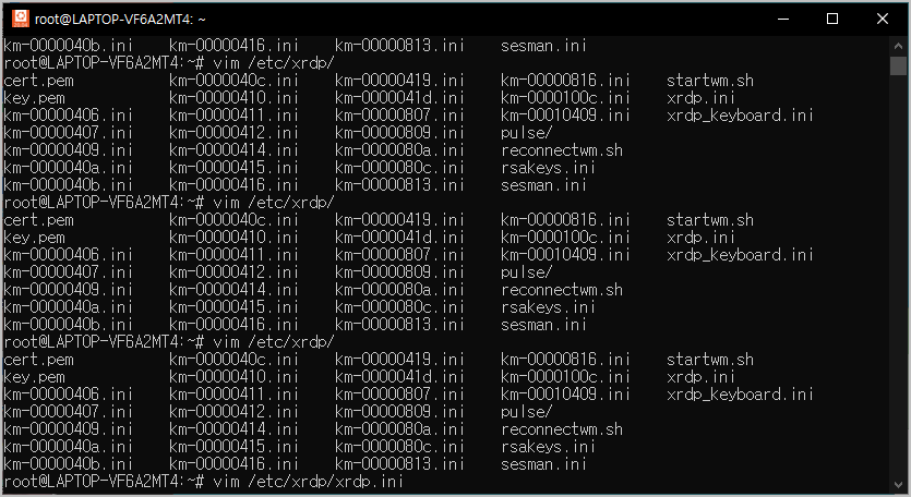 xrdp ini 파일 편집