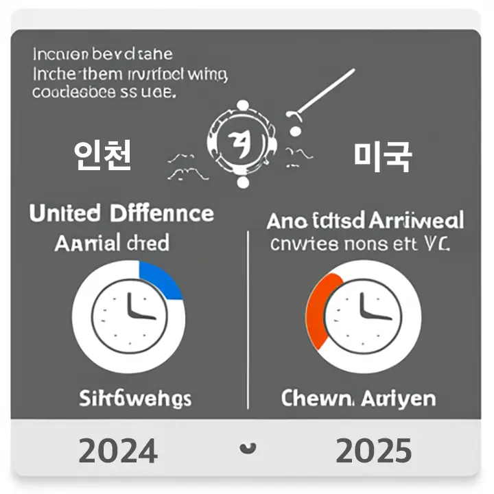 인천-미국 도착 시차와 도착날짜 바로 알기, 그리고 고려해야 할 점들!