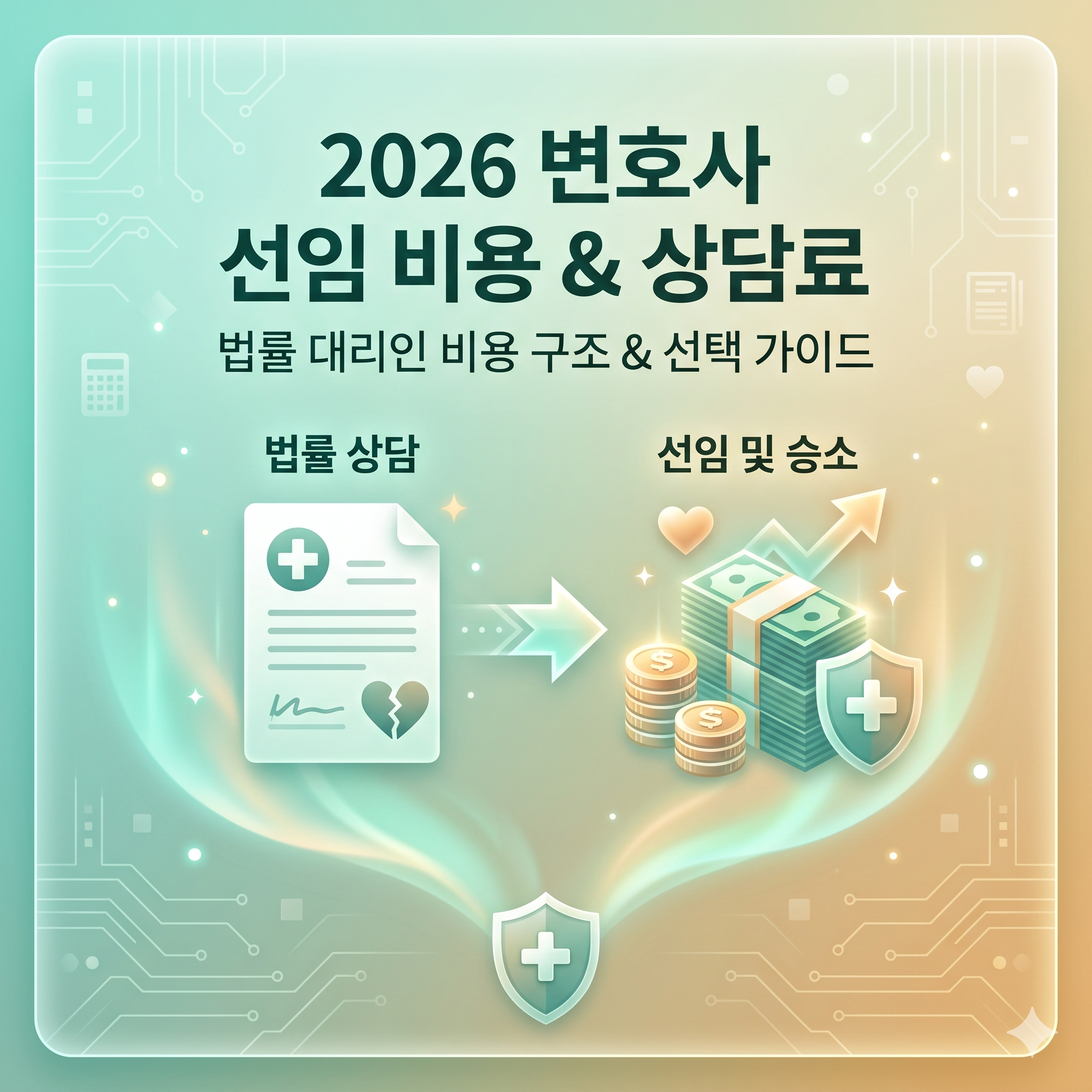 2026 변호사 선임 비용 가이드 및 합리적 법률 대리인 선택 전략 대표 이미지