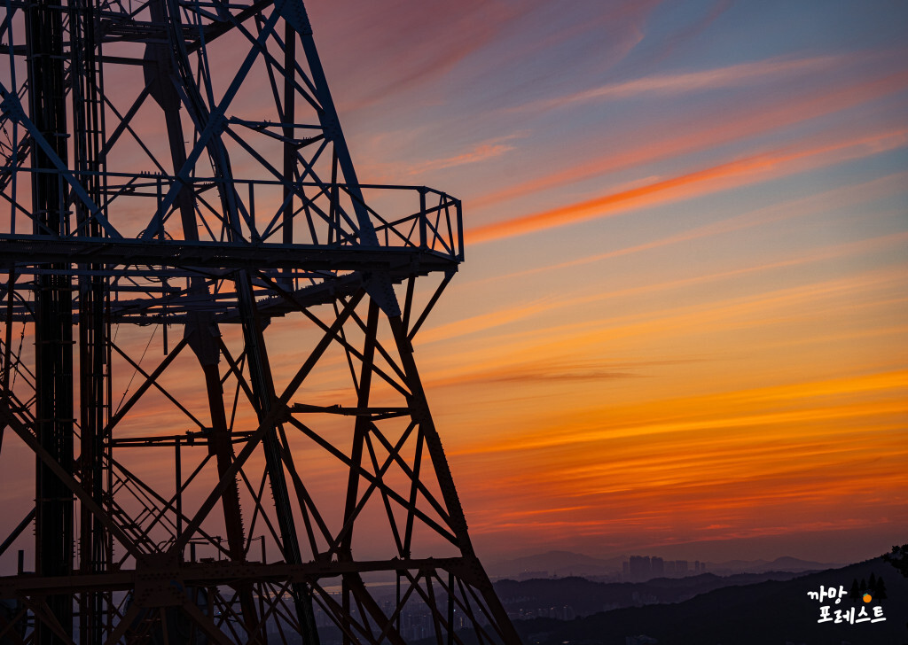 서울 남산타워 일몰