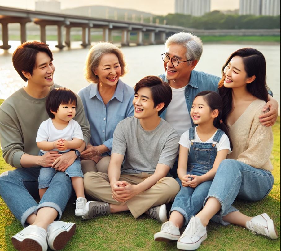 3대가 함께하는 즐거운 사진