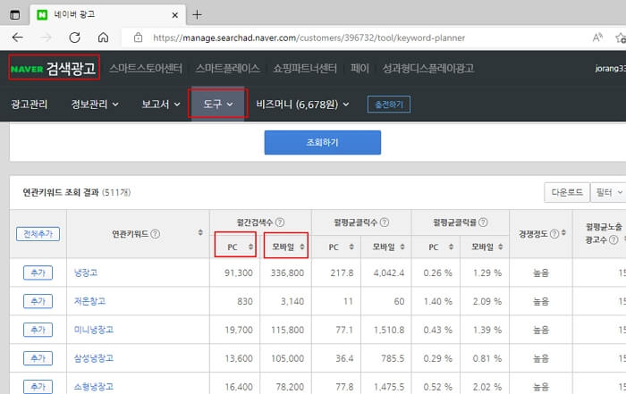 키워드-검색량-조회