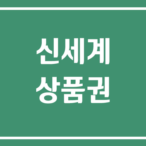 신세계백화점 상품권 사용처 및 활용법