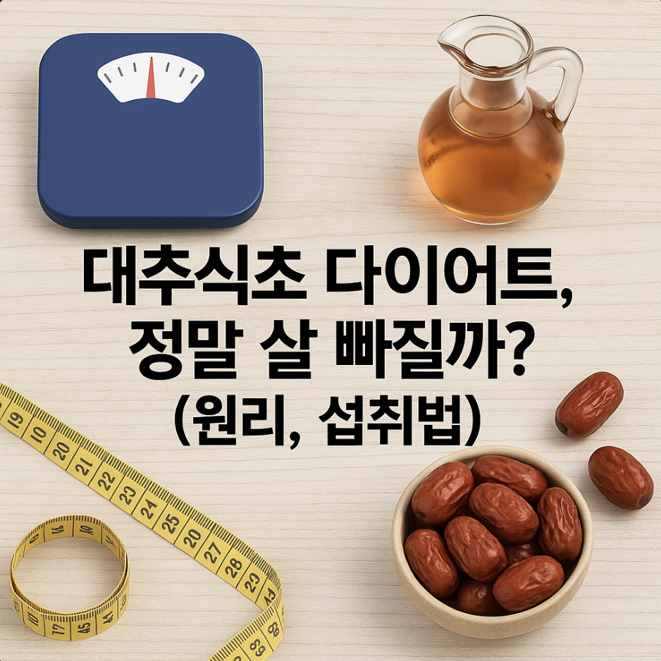 대추식초 다이어트, 정말 살 빠질까? (원리, 섭취법)