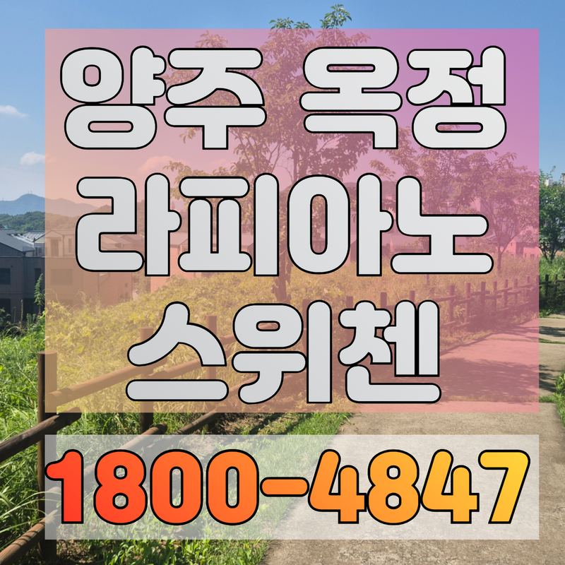 양주 옥정 라피아노 스위첸 아파트