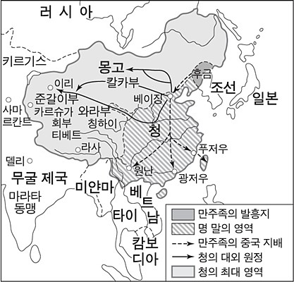 알트태그-청나라의 영토