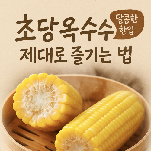 초당옥수수 제대로 즐기는 법 썸네일 이미지